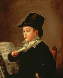 Portrett av Marianito Goya, barnebarnet til kunstneren, ca. 1815